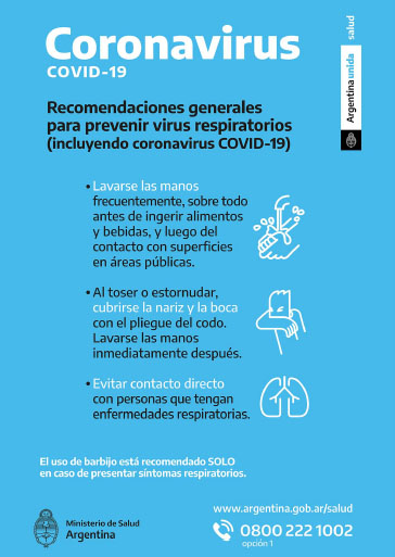 Recomendaciones para prevenir el contagio del Coronavirus