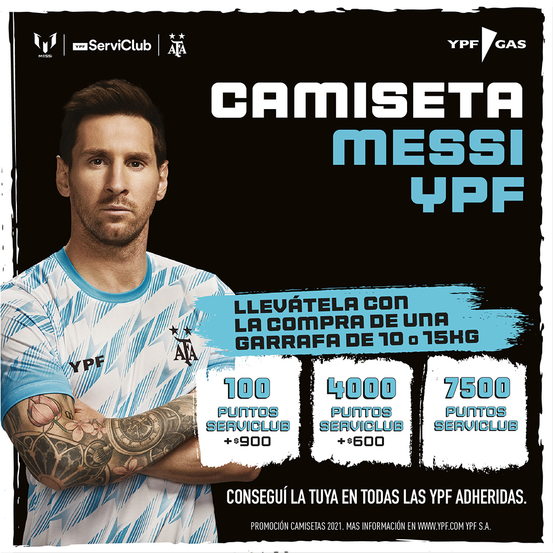 ¡Llegó la Camiseta Messi YPF!