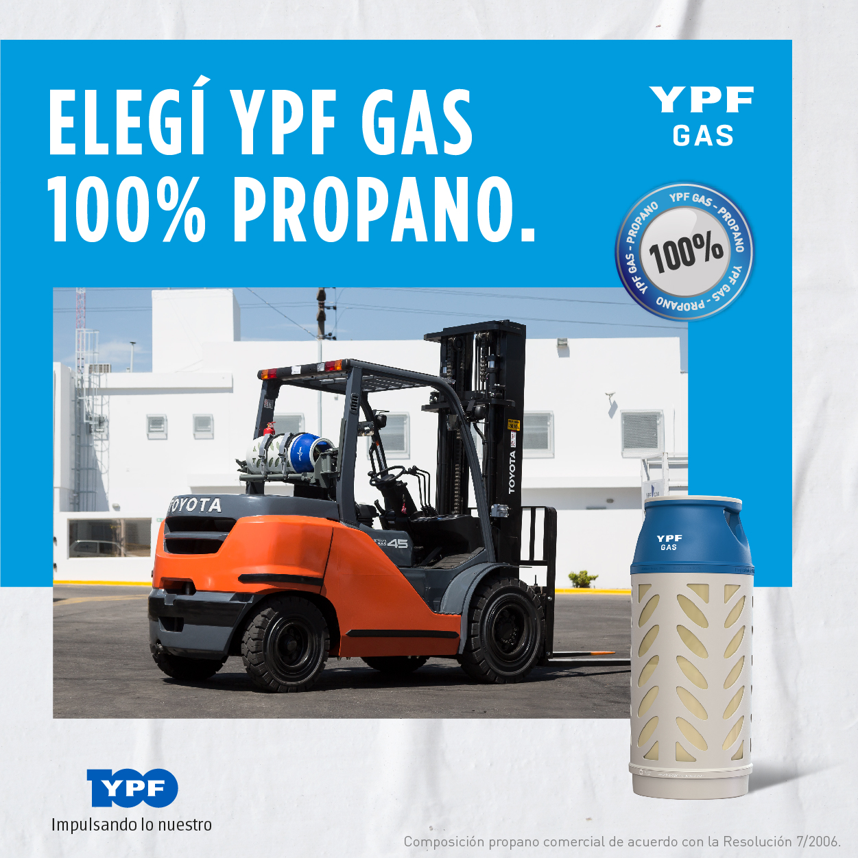 Elegí YPF Gas 100% Propano para Industrias