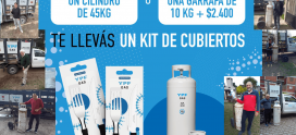 ¡Con la compra de un cilindro de 45 kg. o de una garrafa de 10 kg. te llevás de regalo un kit de cubiertos YPF Gas!