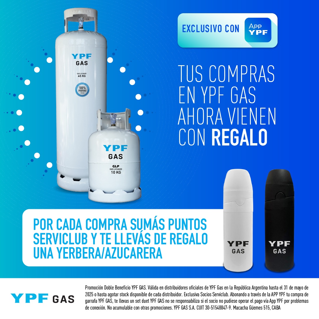 ¡Tus compras en YPF Gas ahora vienen con regalo!