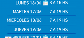 Horarios del Fin de Semana Largo