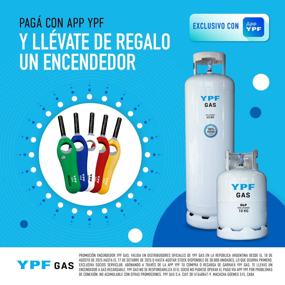 ¡Pagá con la App YPF y llévate de regalo un encendedor!