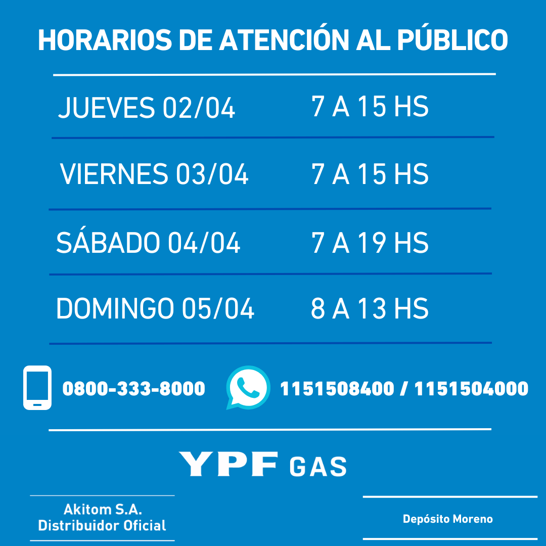 Atención al Público durante el Fin de Semana Largo